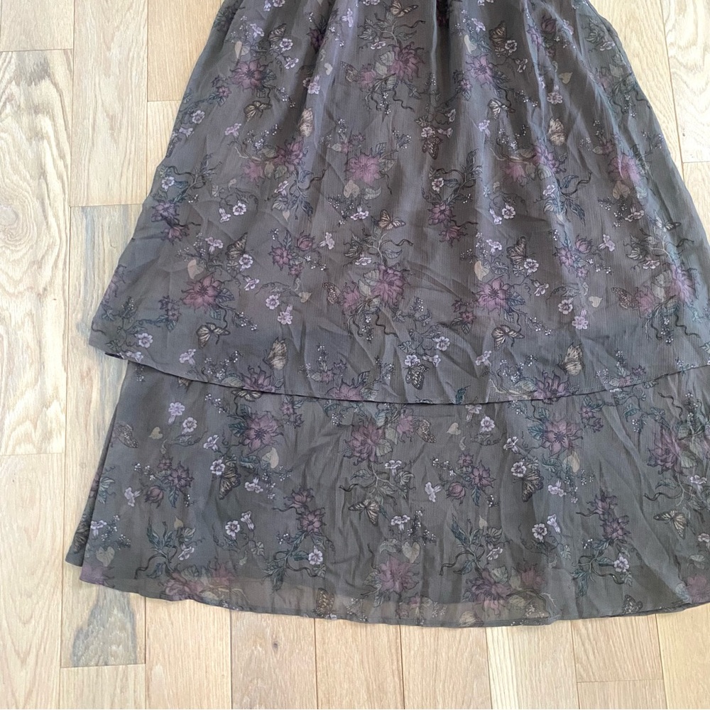 Disturbia Arnora Tiered Shirred Bodice Maxi Dress - Picture 3 of 12
